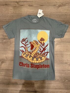 Chris Stapleton Rattlesnake Distressed Band Tee Men’s Size Extra Small